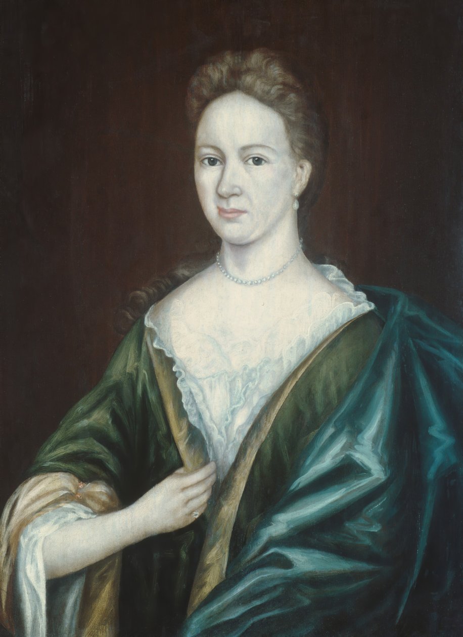 Mevrouw Augustus Jay, ca. 1700 door Gerrit Duyckinck