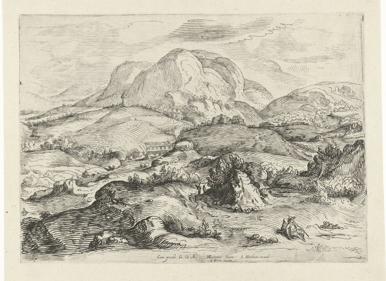 Berglandschap door Gerrit Gauw
