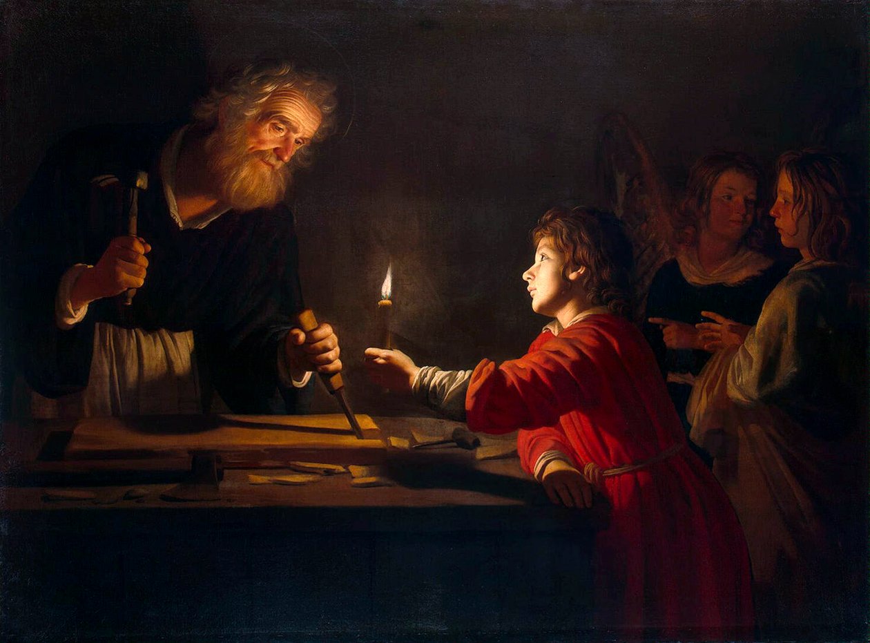 Jeugd van Christus, c1620 door Gerrit van Honthorst