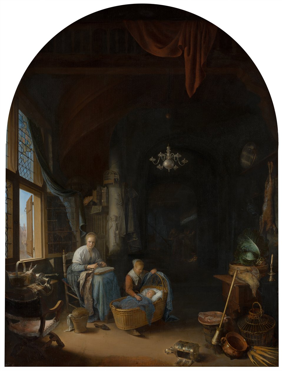 De Jonge Moeder door Gerrit Dou
