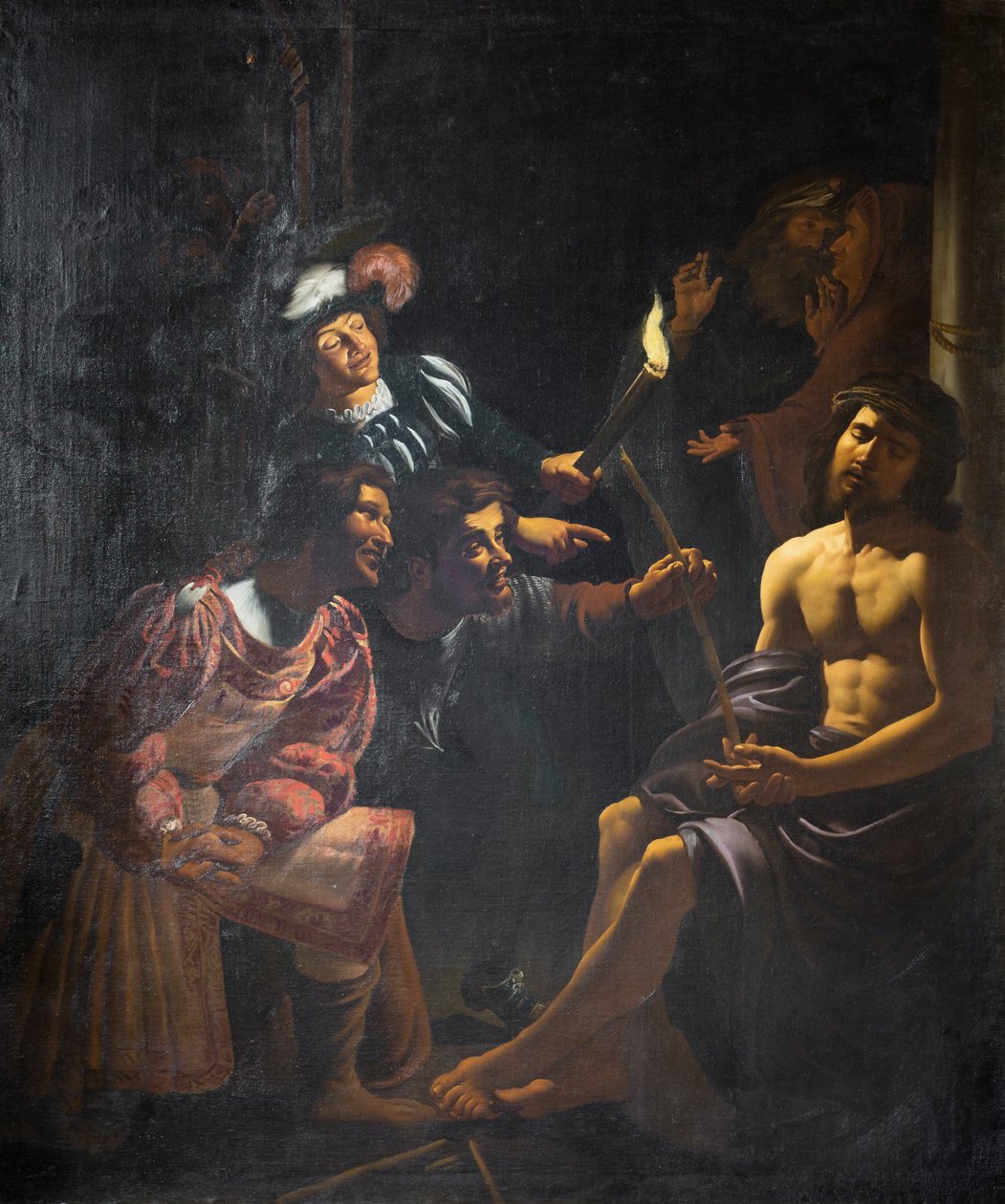 De Bespotting van Christus door Gerrit van Honthorst