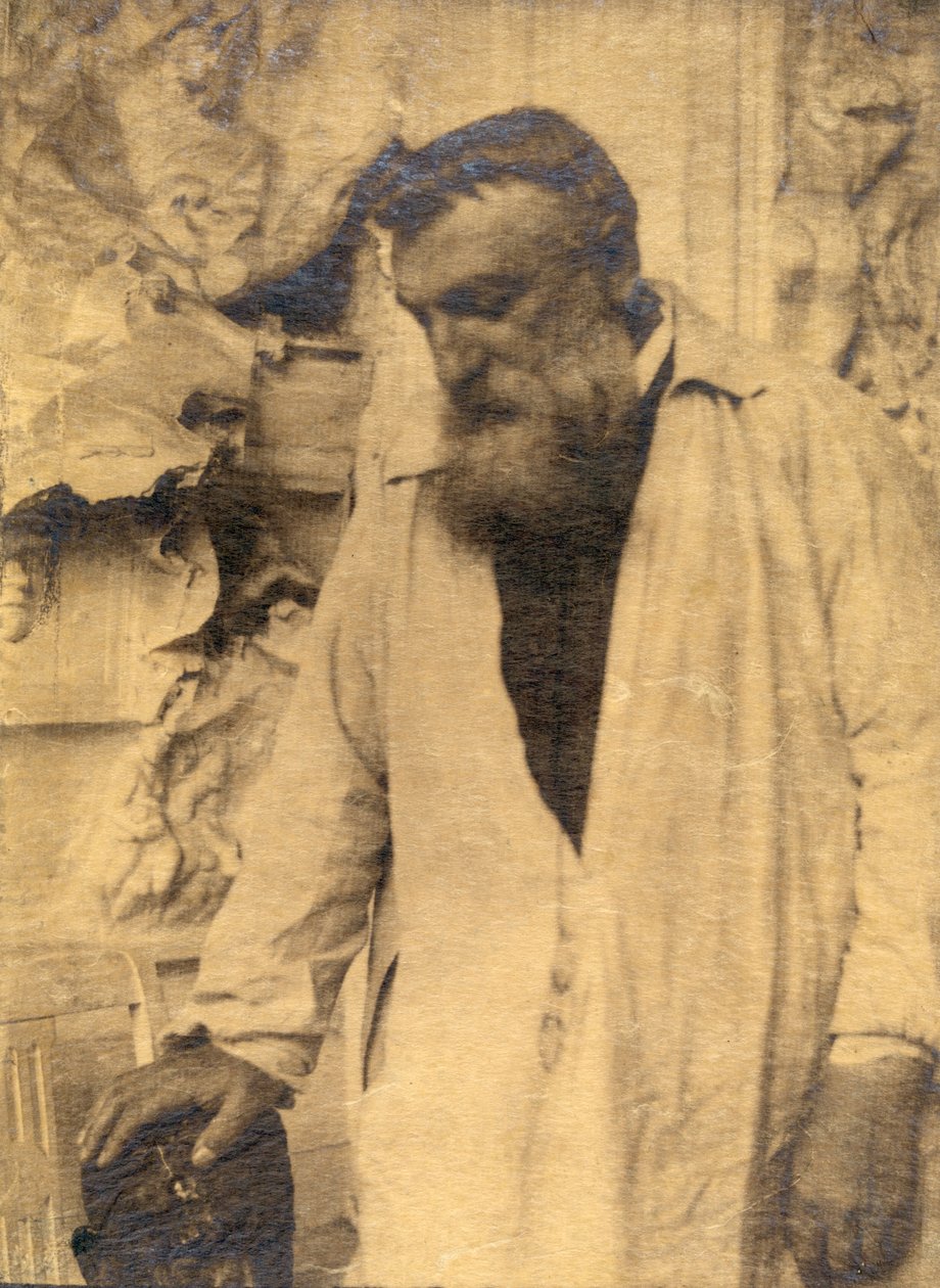 Auguste Rodin in zijn studio, 1906 door Gertrude Käsebier