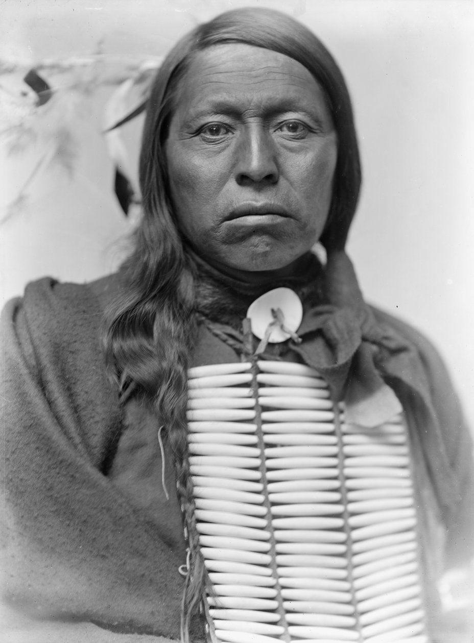 Sioux-opperhoofd Flying Hawk, ca. 1900 door Gertrude Käsebier