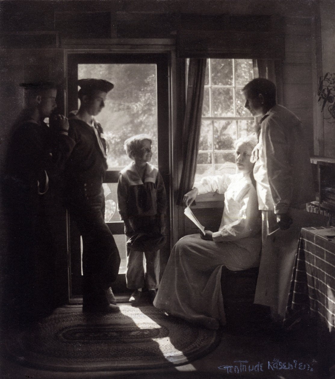Zonneschijn in het huis door Gertrude Käsebier