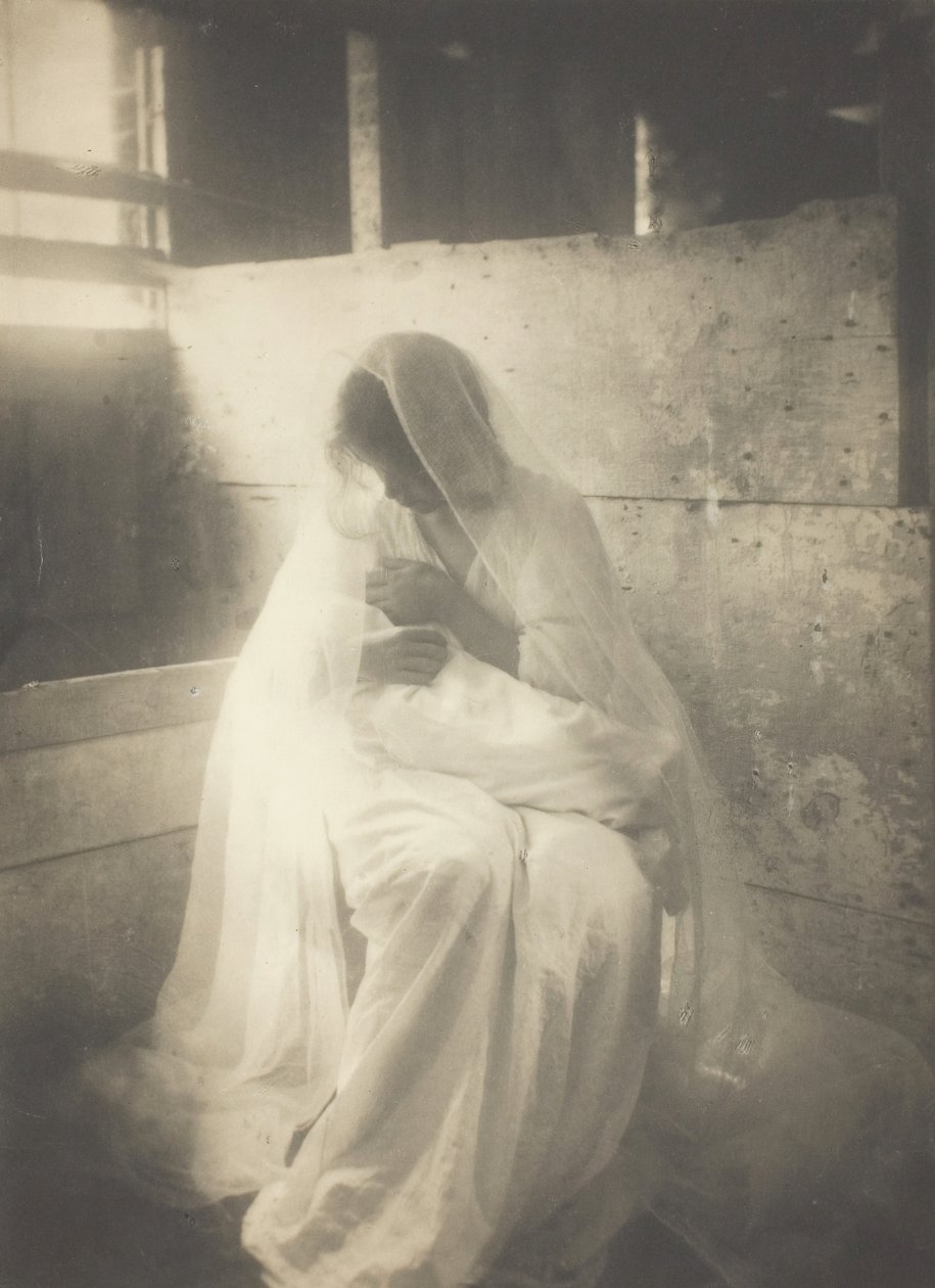 De kribbe, 1899 door Gertrude Käsebier