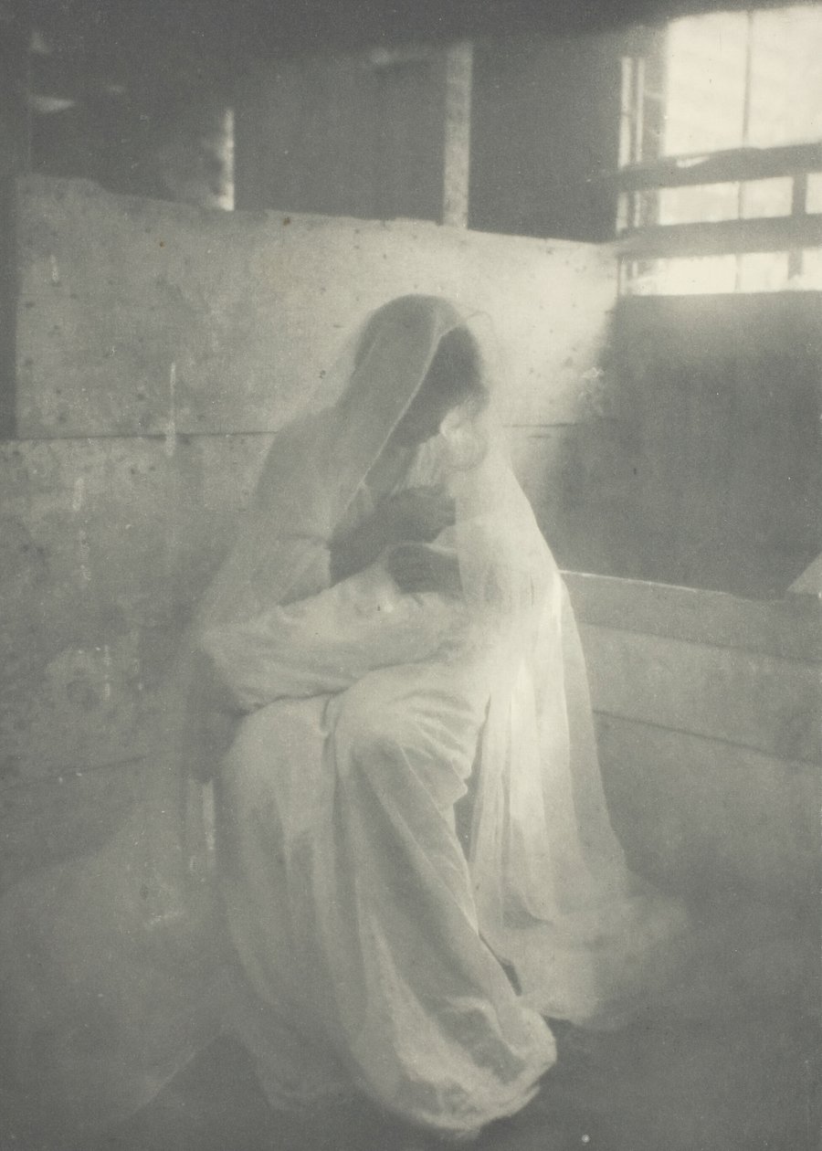 De kribbe, 1899 door Gertrude Käsebier