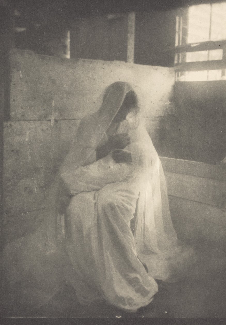 De kribbe,c.1900 (foto) door Gertrude Käsebier