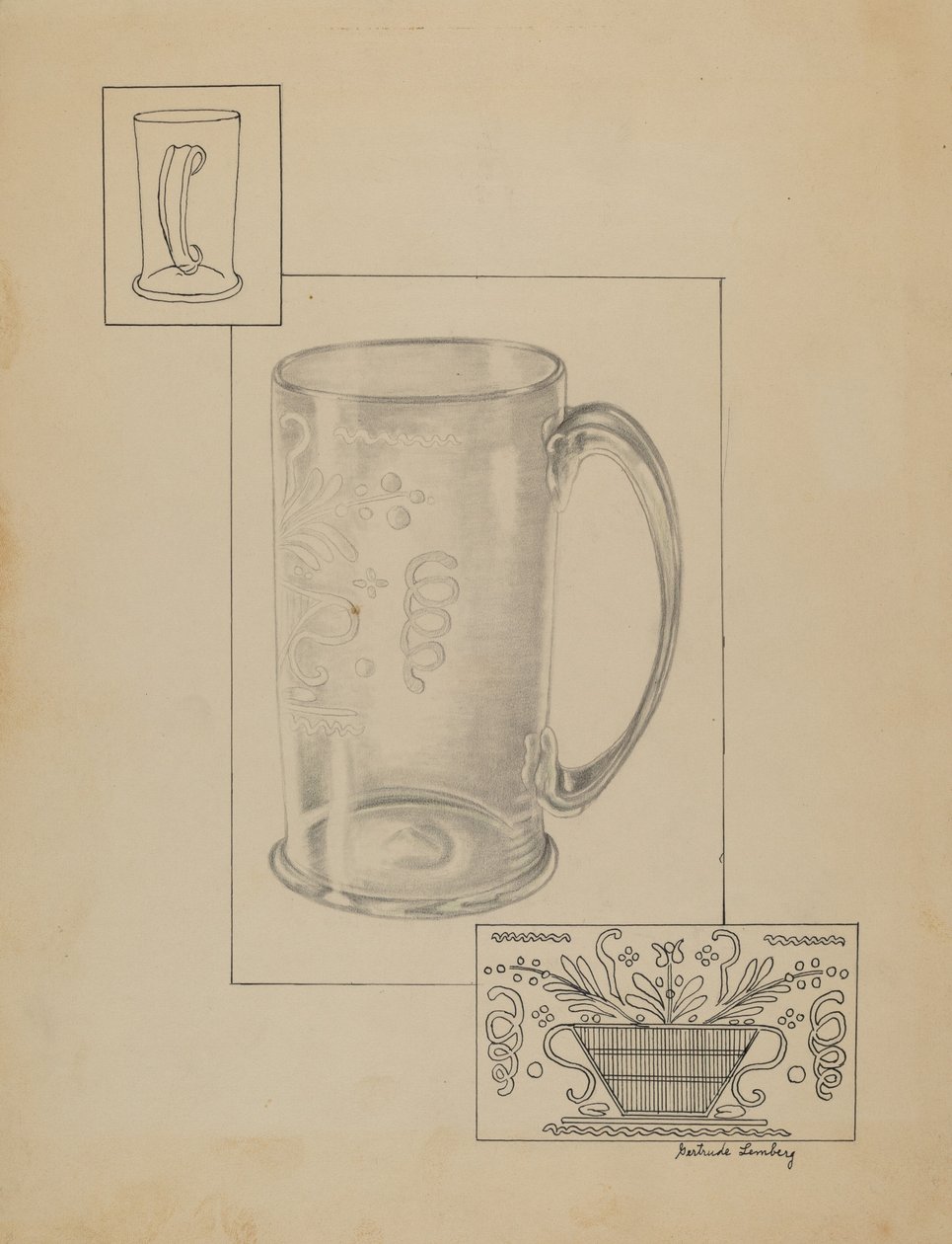 Beker door Gertrude Lemberg
