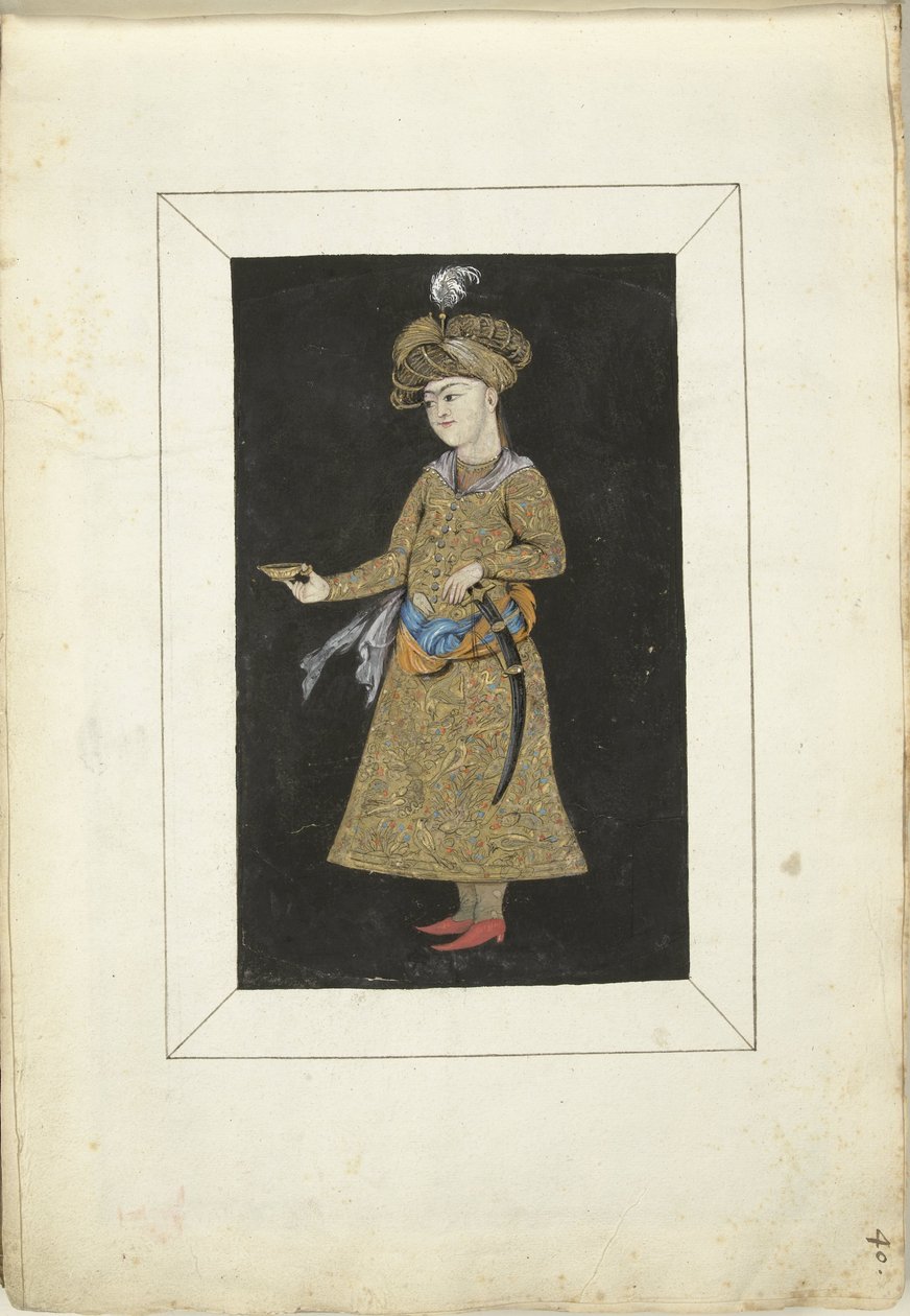 Perzische miniatuur door Gesina ter Borch (possibly)