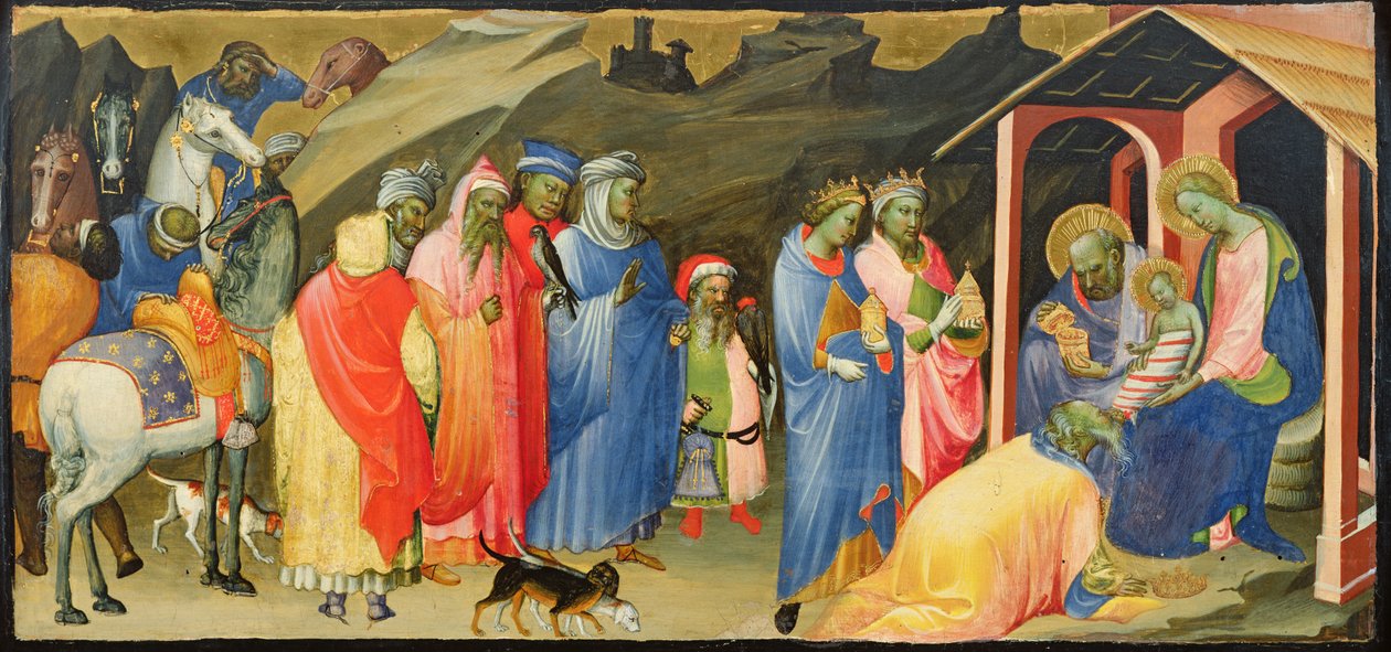 De Aanbidding der Wijzen, c.1408 door Gherardo Starnina