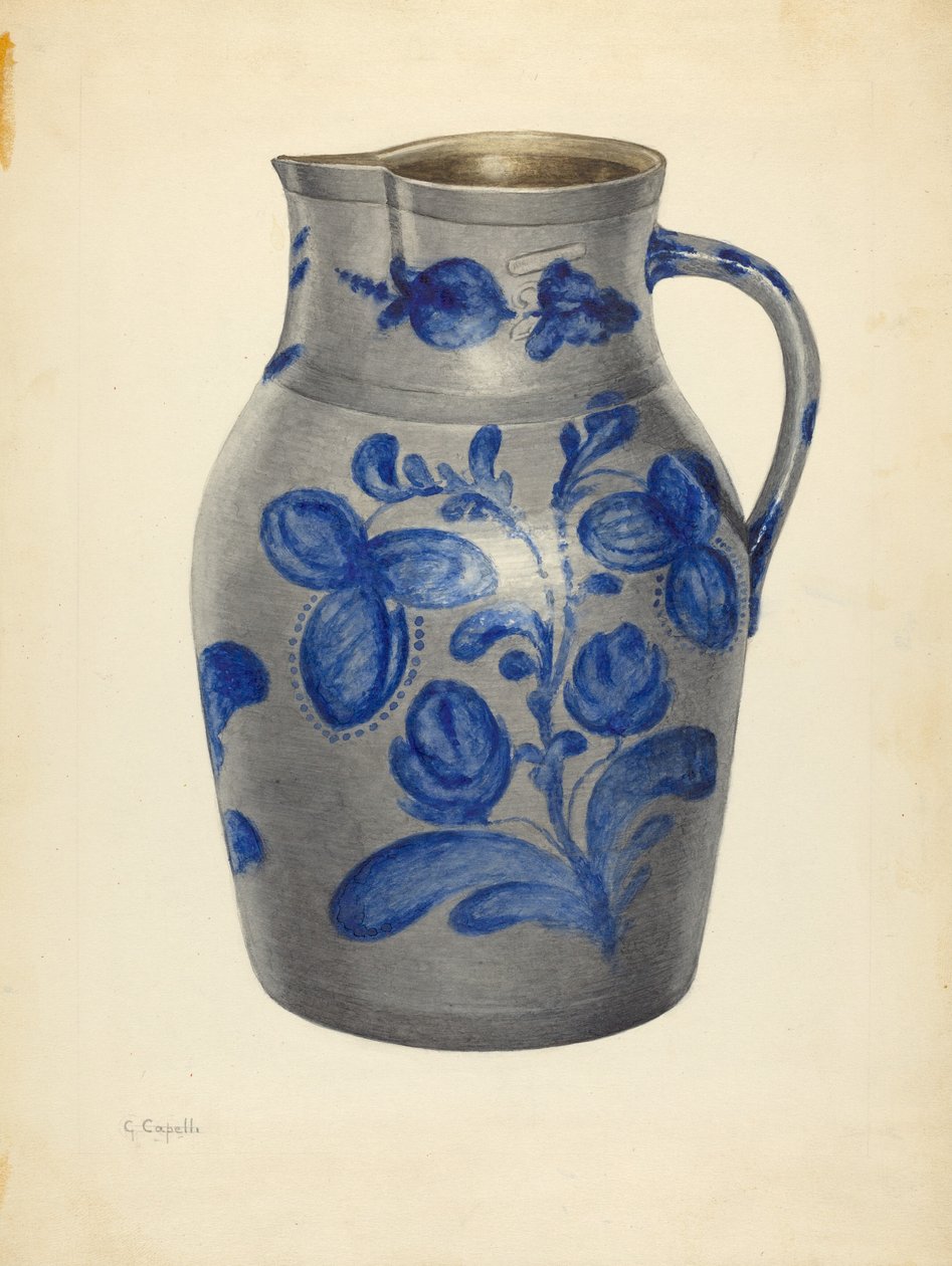 Kruik, c. 1940 door Giacinto Capelli