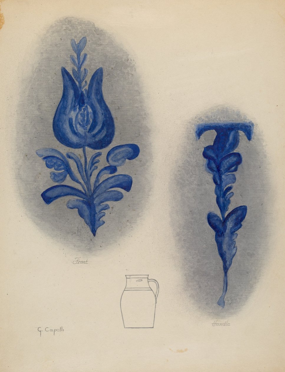 Kan, waarschijnlijk 1937-1938 door Giacinto Capelli