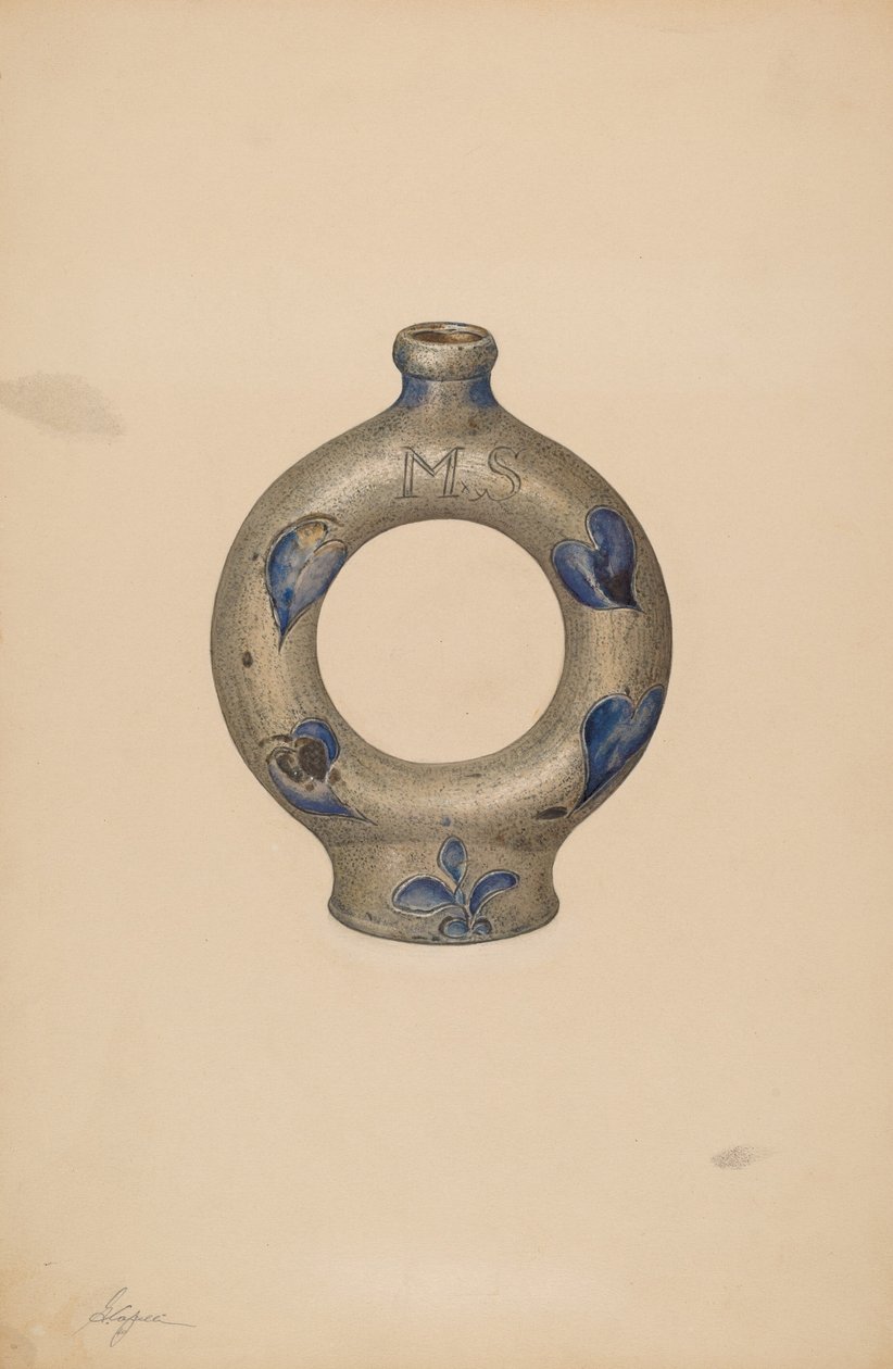Ringfles (c. 1940) door Giacinto Capelli