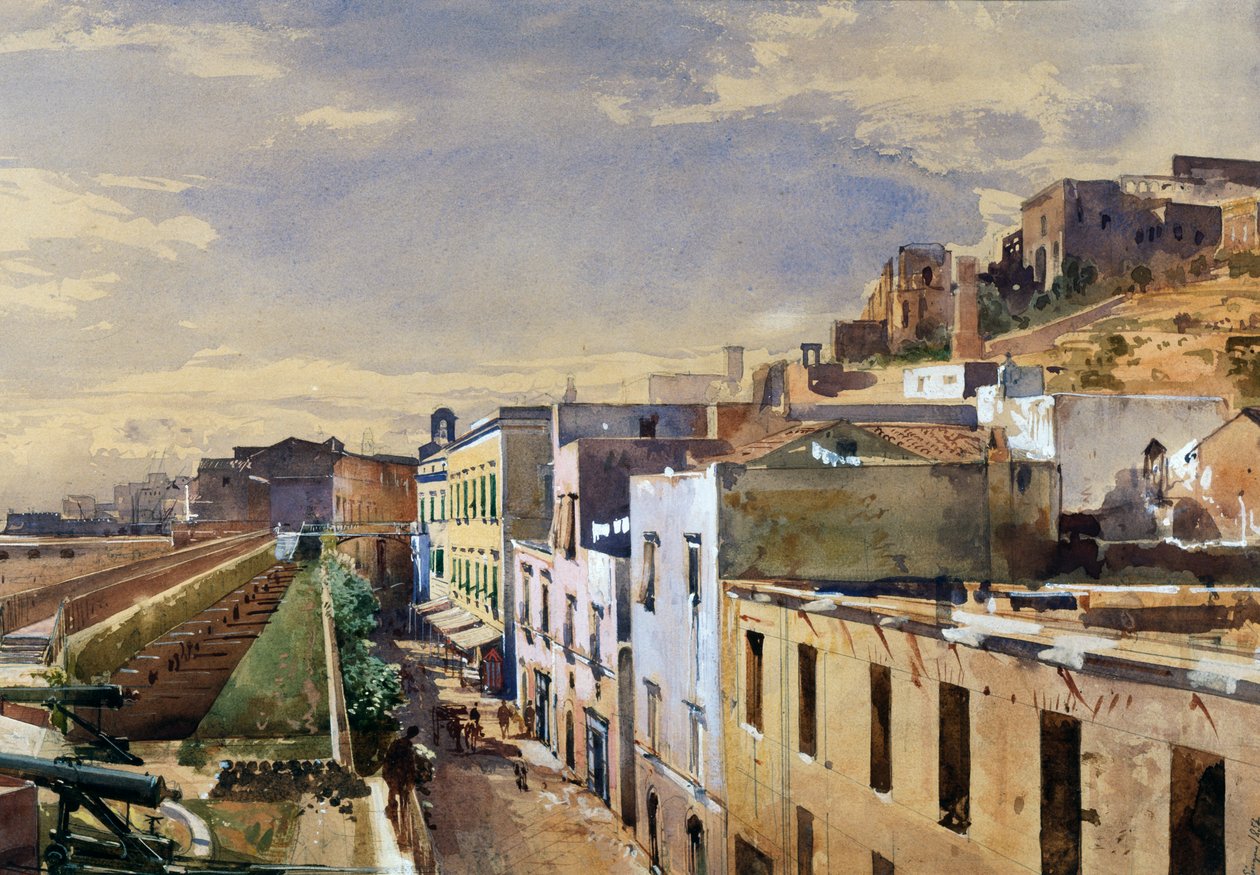 Addolorata batterij in Gaeta door Giacinto Gigante