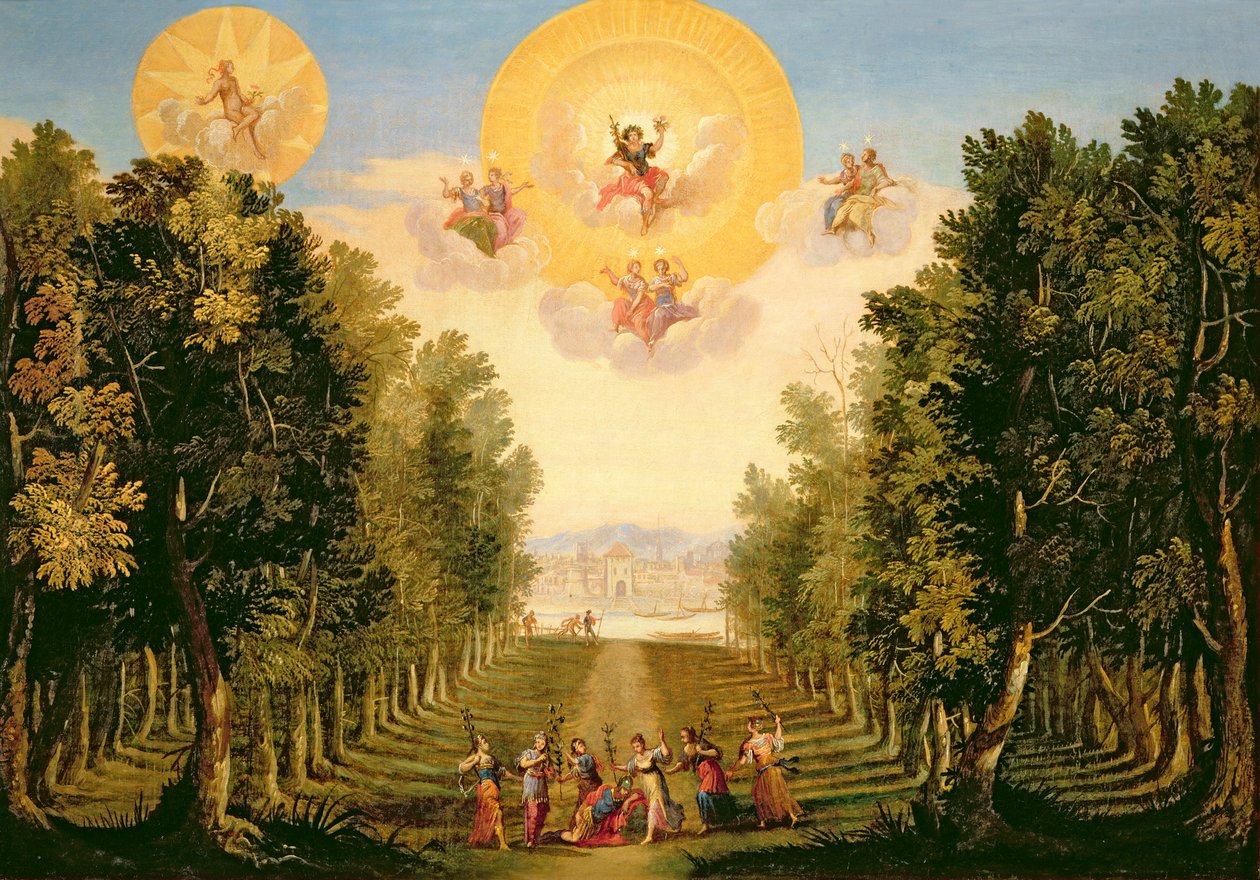 Proloog: Het heerlijke bosrijke eiland Naxos door Giacomo Torelli