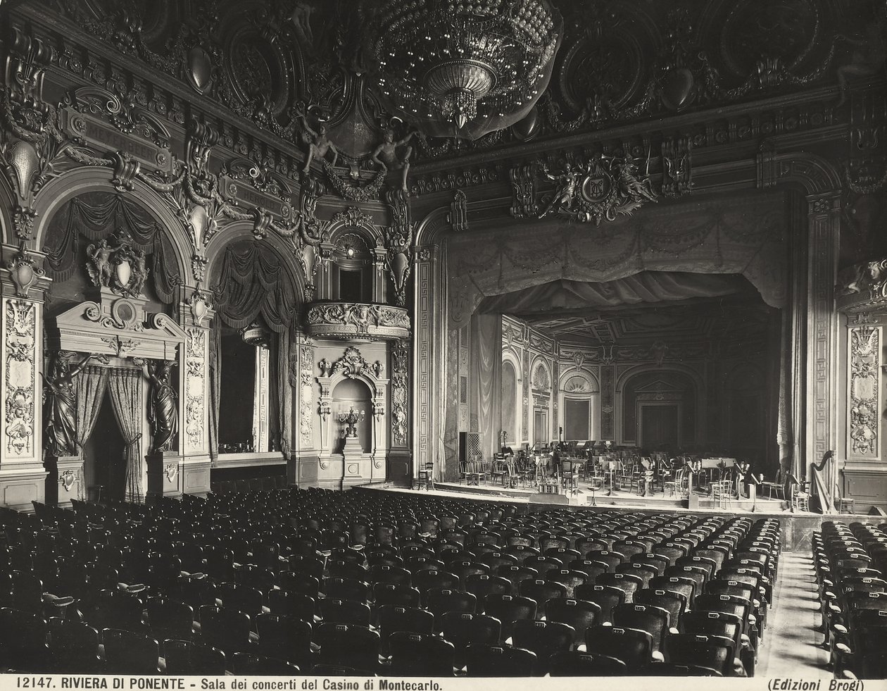 Concertzaal, Montecarlo Casino, Monaco door Giacomo Brogi