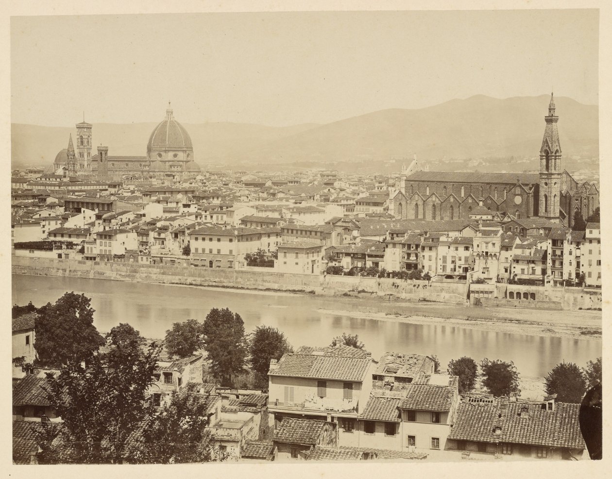 Florence. Panorama door Giacomo Brogi