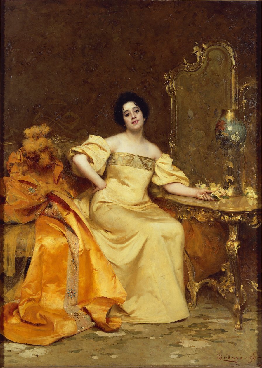 Actrice Virginia Reiter, door Giacomo Grosso door Giacomo Grosso
