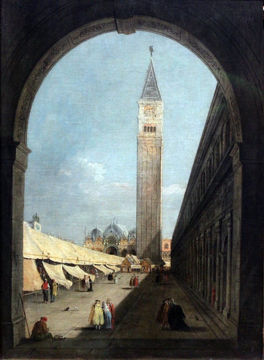 San Marcoplein in Venetië door Giacomo Guardi
