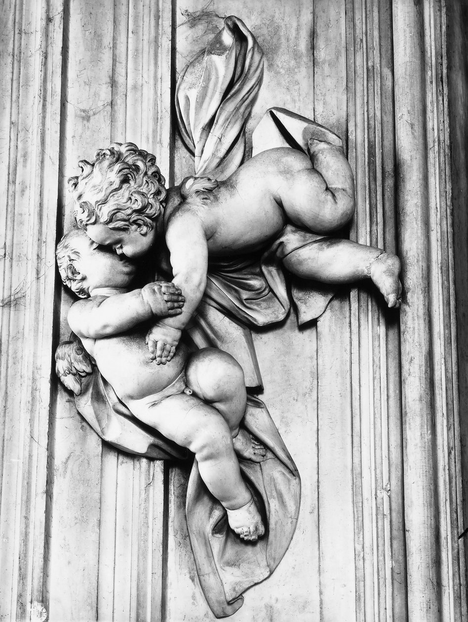 Putti die Kussen door Giacomo Serpotta