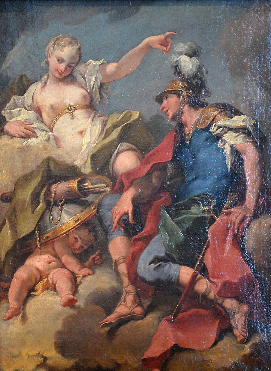 Mars en Venus door Giambattista Pittoni
