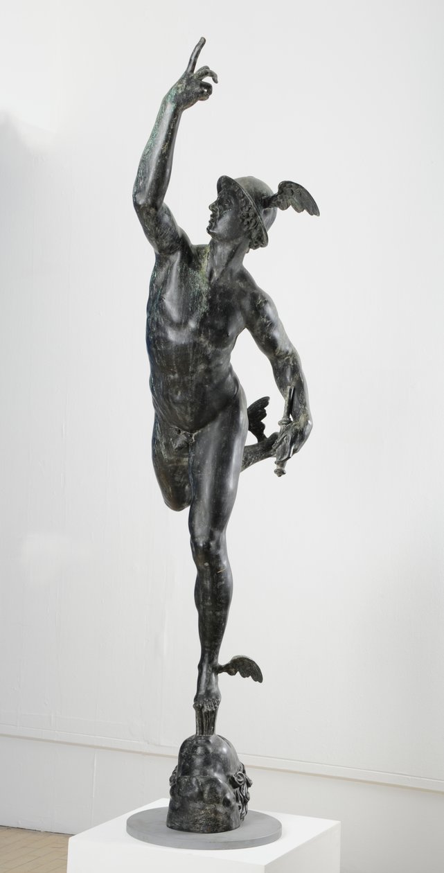Mercurius (brons) door (after) Giambologna