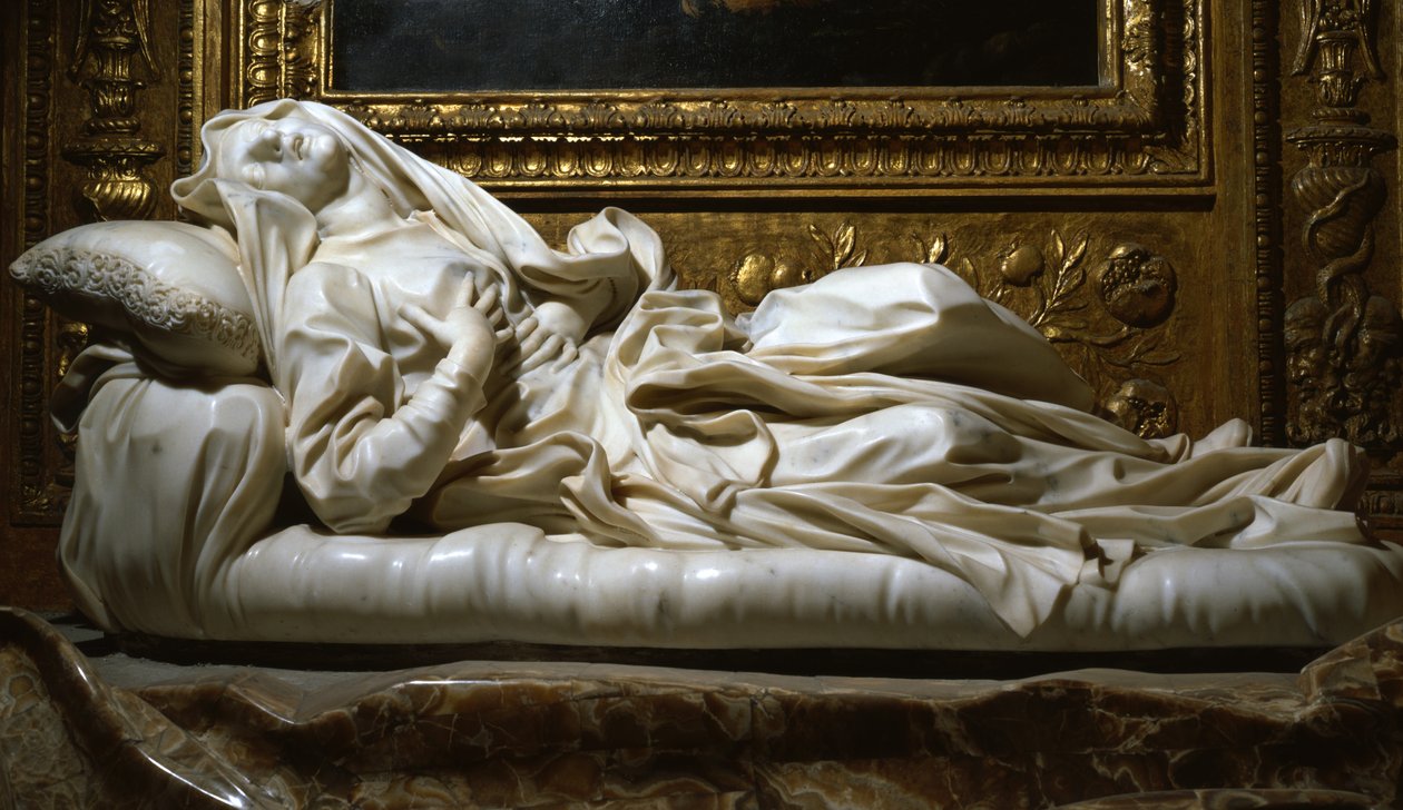 Gezegende Ludovica Albertoni, 1674 (marmer) door Gian Lorenzo Bernini