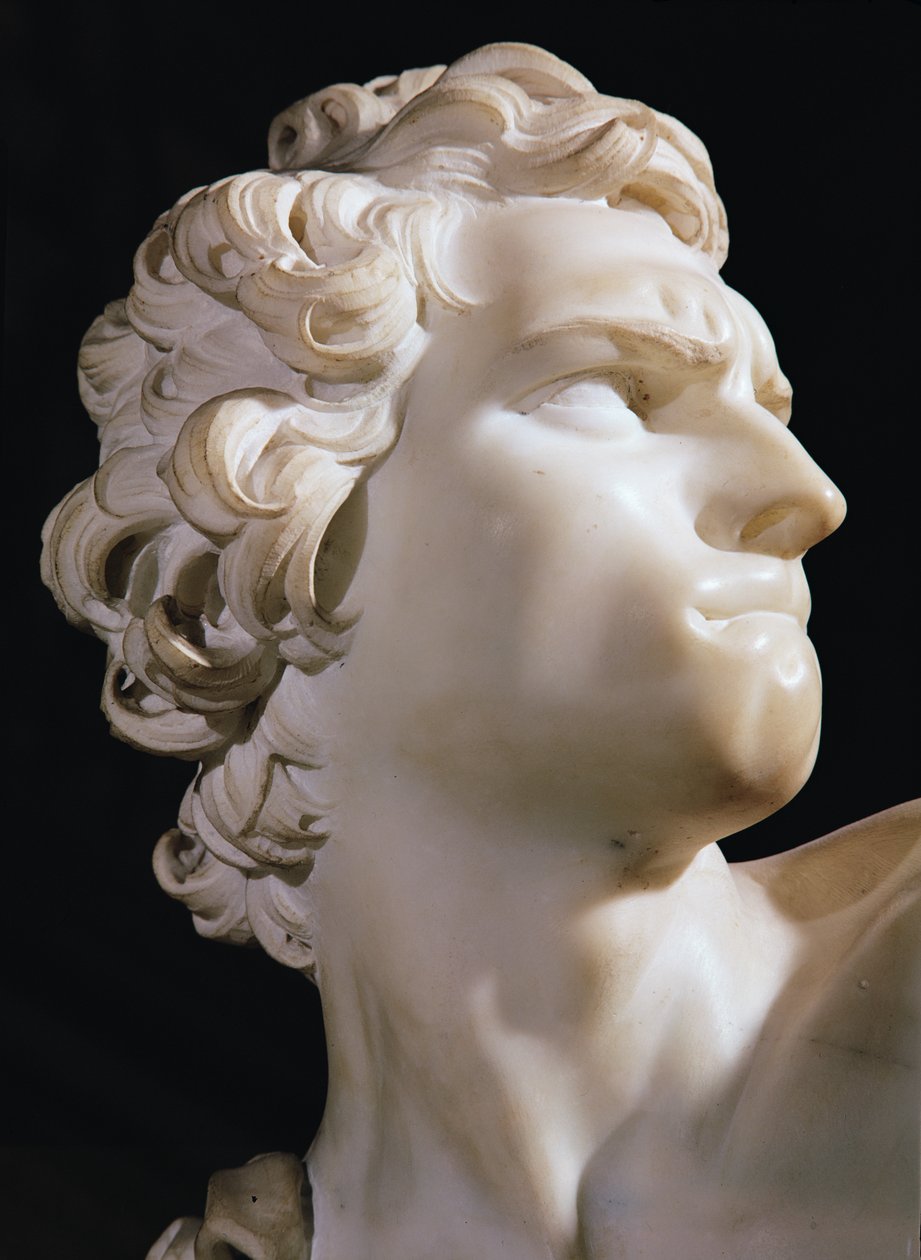 David (detail) door Gian Lorenzo Bernini