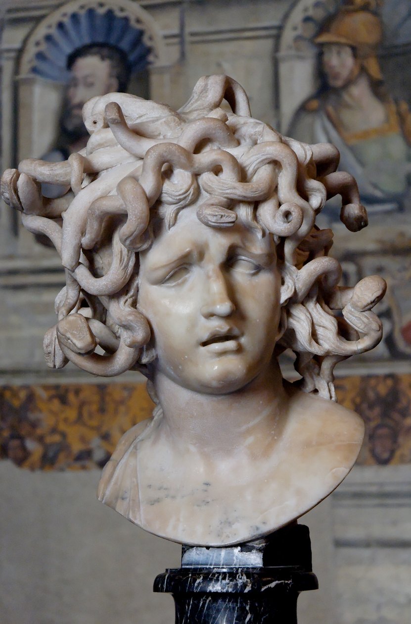 Hoofd van Medusa. Marmer, 1630 door Gian Lorenzo Bernini