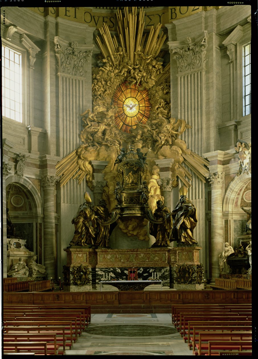 De stoel van St. Peter, 1665 door Gian Lorenzo Bernini