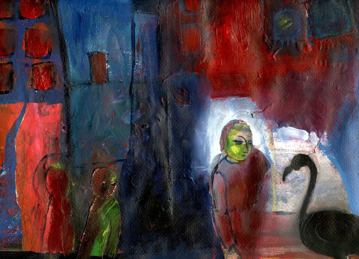Zwarte flamingo, 2016 door Gigi Sudbury