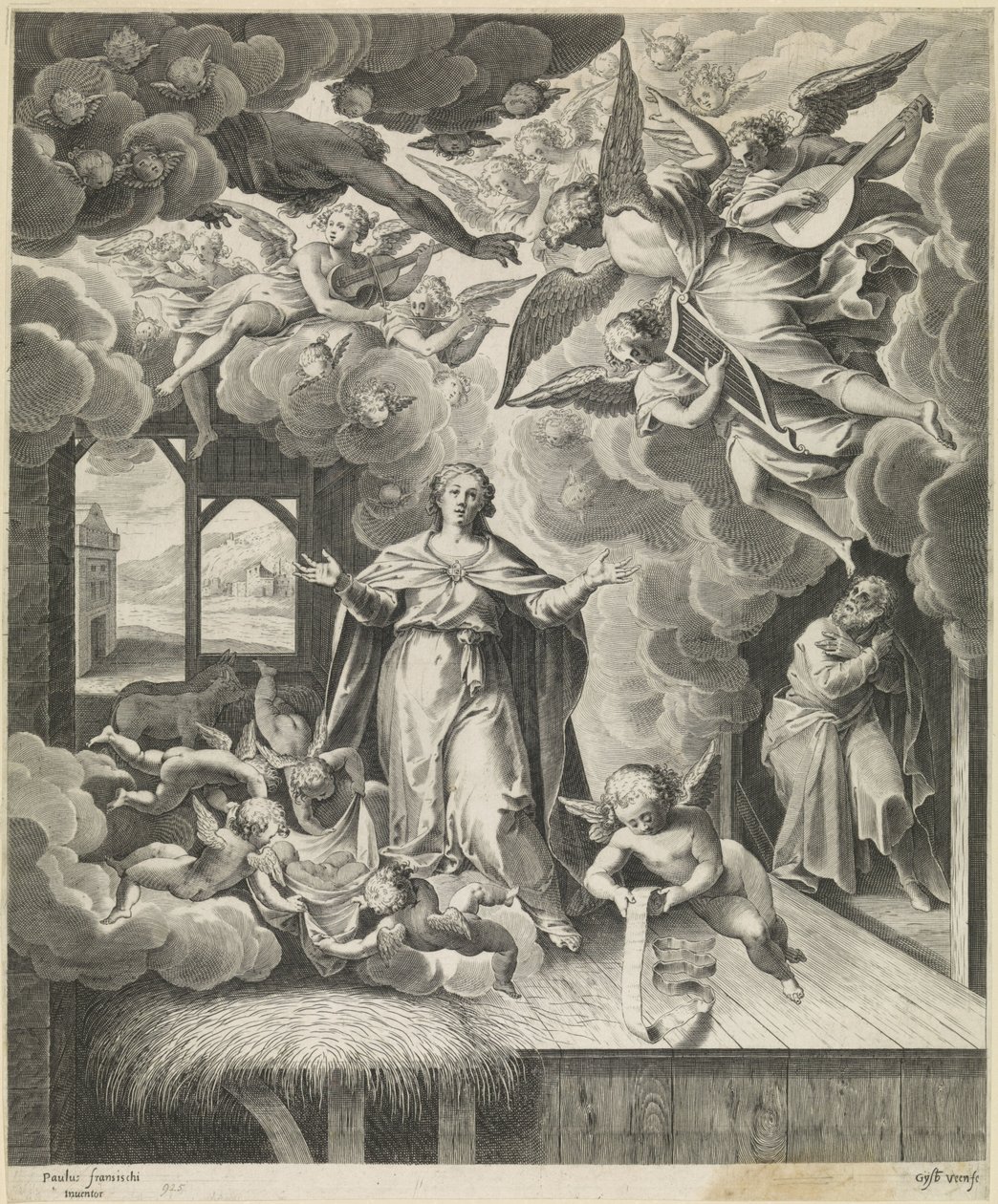 Geboorte van Christus door Gijsbert Van Veen