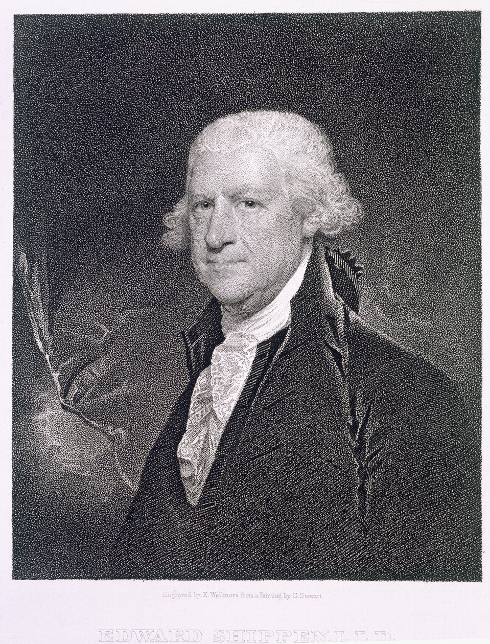 Edward Shippen (1729-1806) gegraveerd door Edward Wellmore door Gilbert Stuart