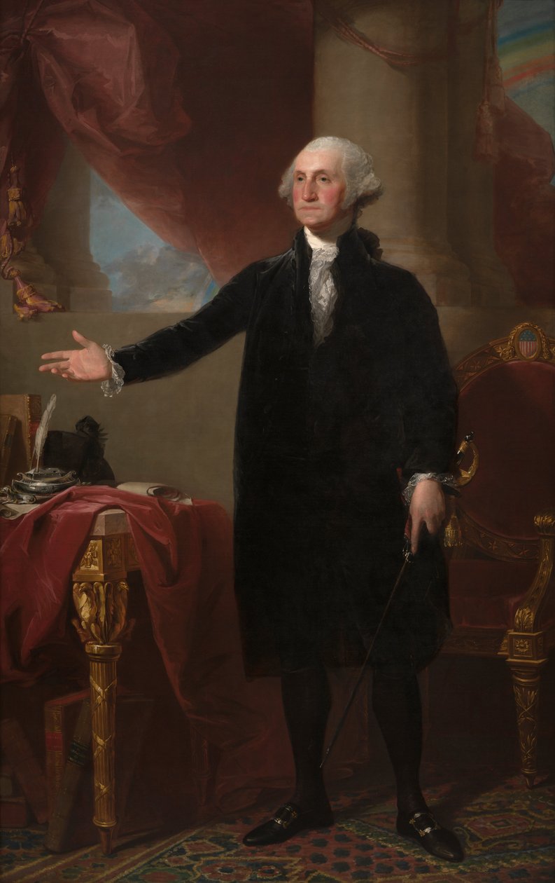 George Washington (Lansdowne Portret) door Gilbert Stuart