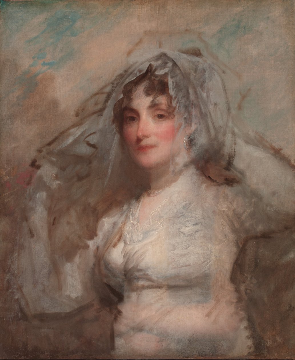 Mevrouw Perez Morton (1759-1846), ca. 1802 door Gilbert Stuart