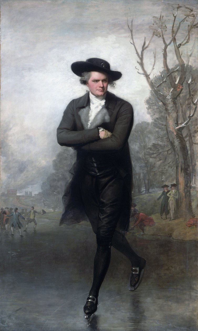 De schaatser (Portret van William Grant) door Gilbert Stuart