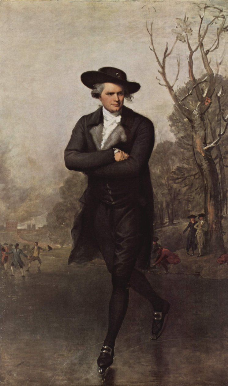 De schaatser (Portret van William Grant) door Gilbert Stuart