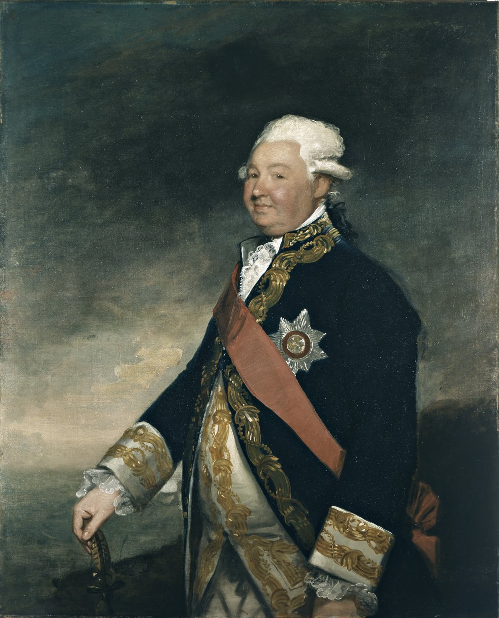 Vice-admiraal Edward Hughes door Gilbert Stuart
