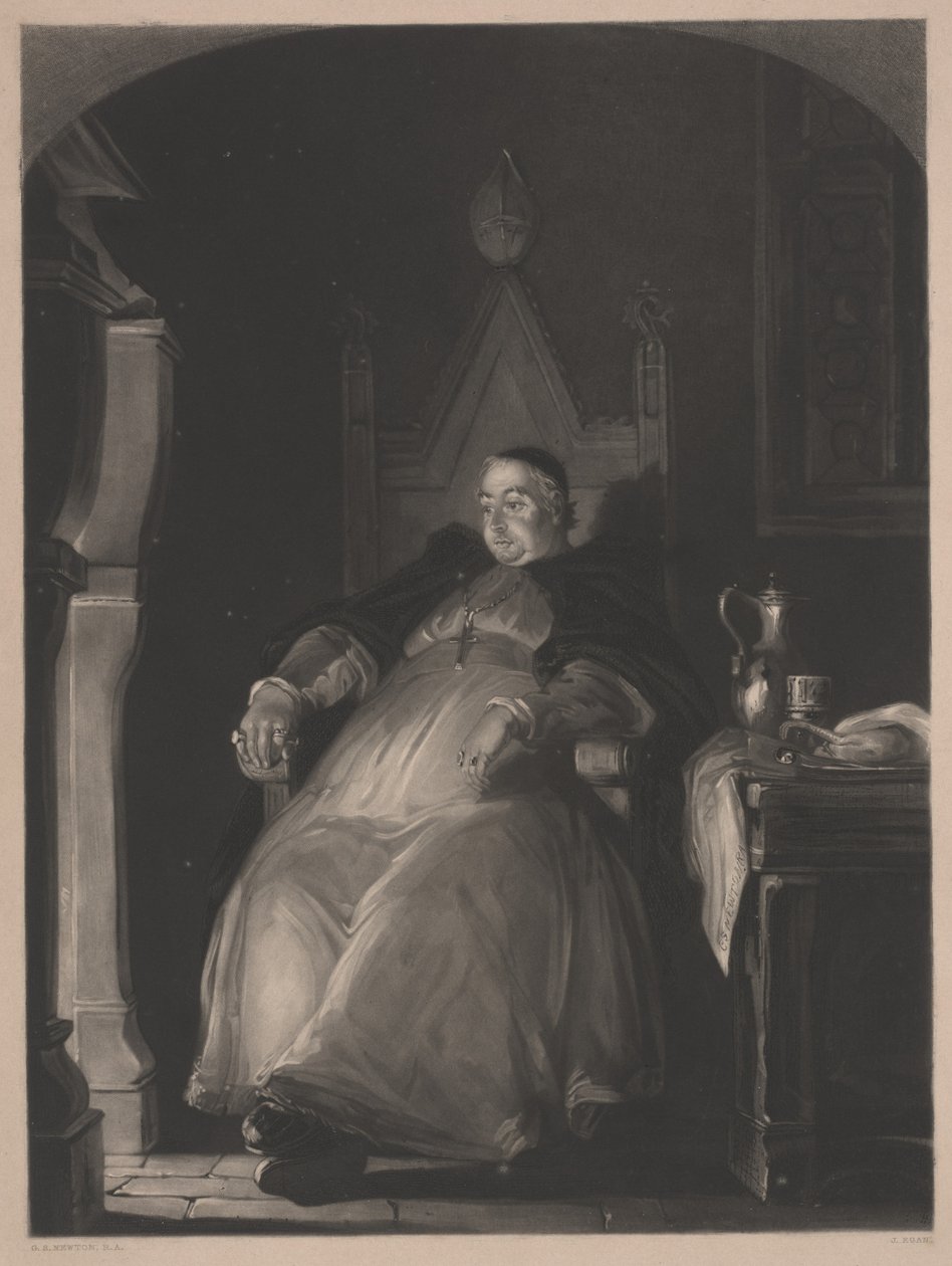 Abt Boniface door Gilbert Stuart Newton