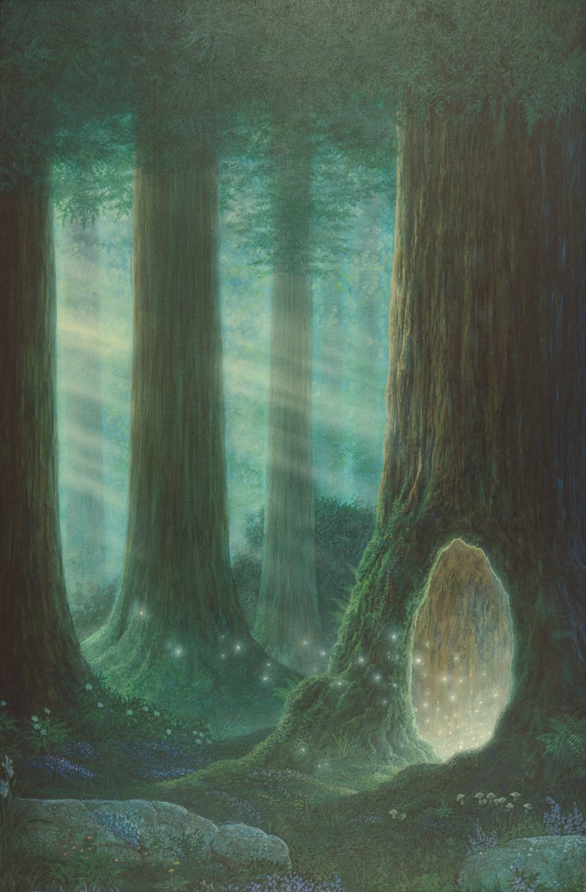 Ingang in de aarde (schilderij) door Gilbert Williams