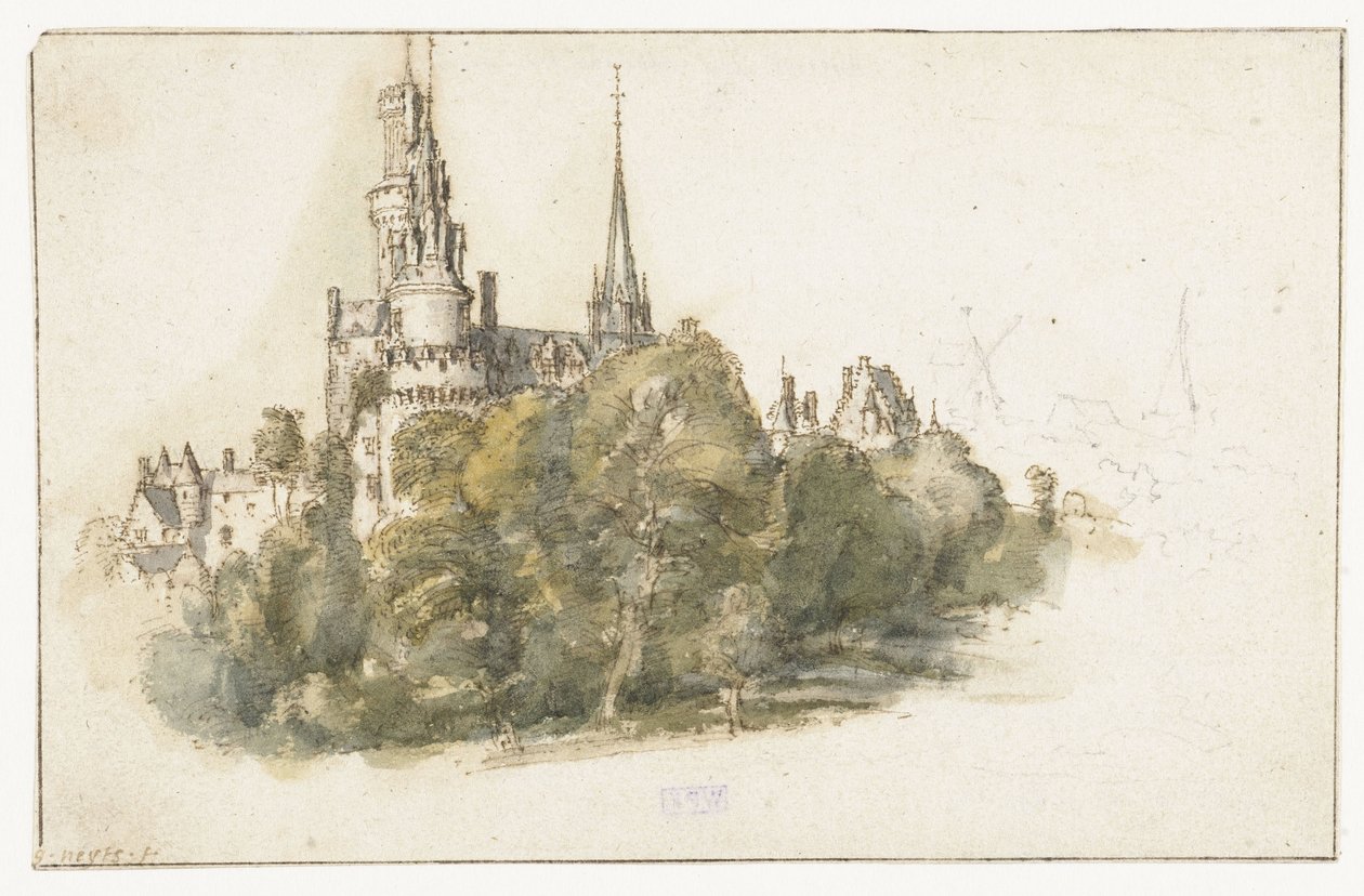 Gezicht op het Château d