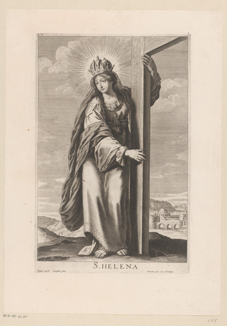 Heilige Helena bij het kruis door Gilles Rousselet