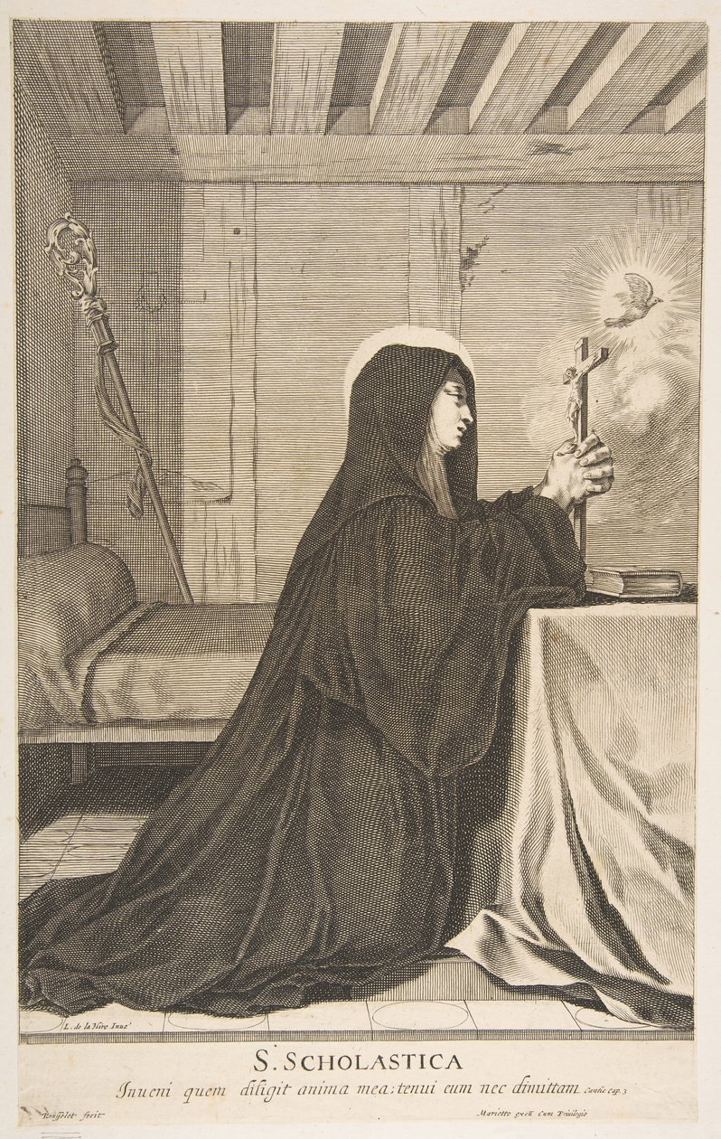 Sint Scholastica door Gilles Rousselet