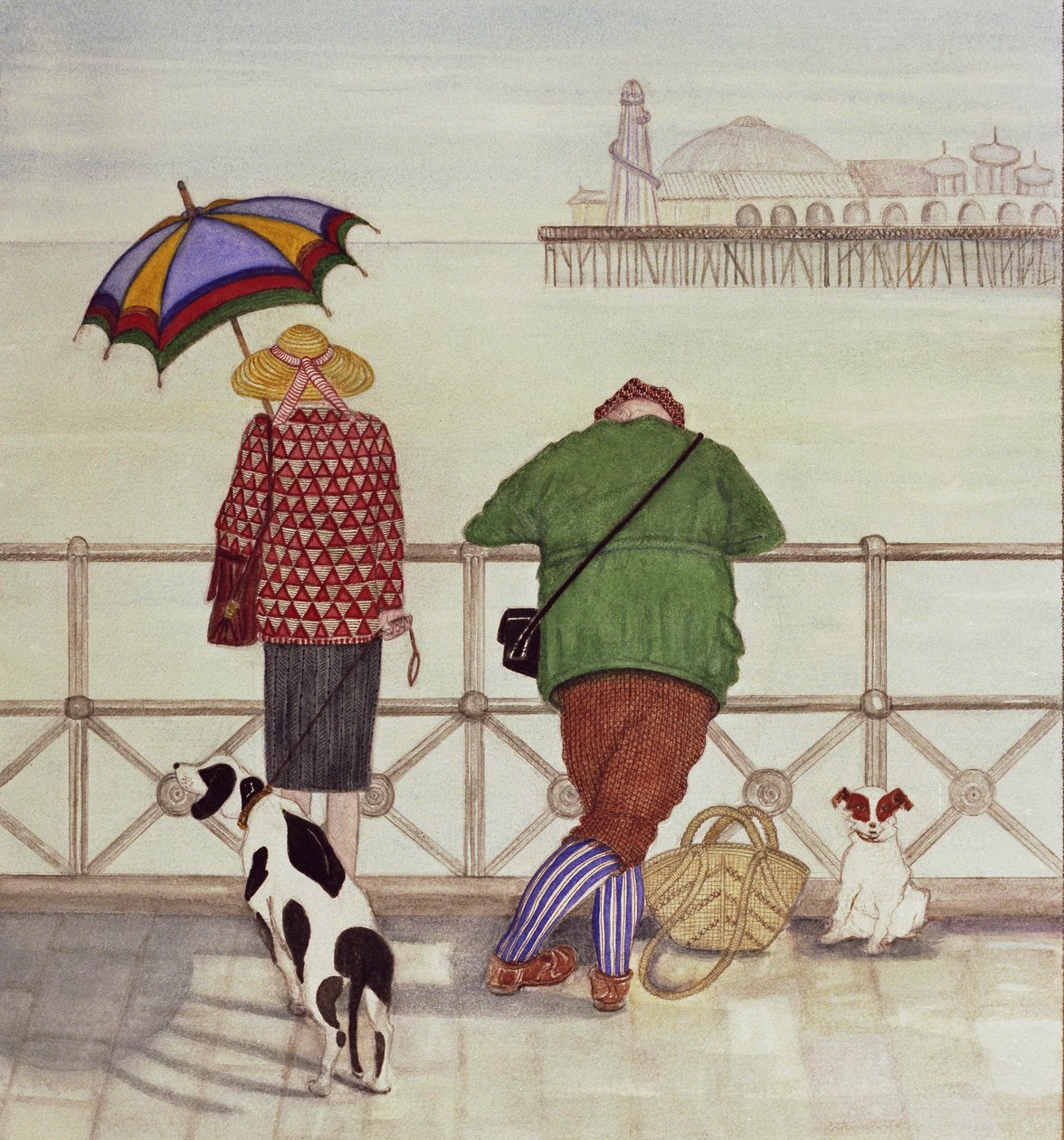 Brighton Pier, 1986 door Gillian Lawson