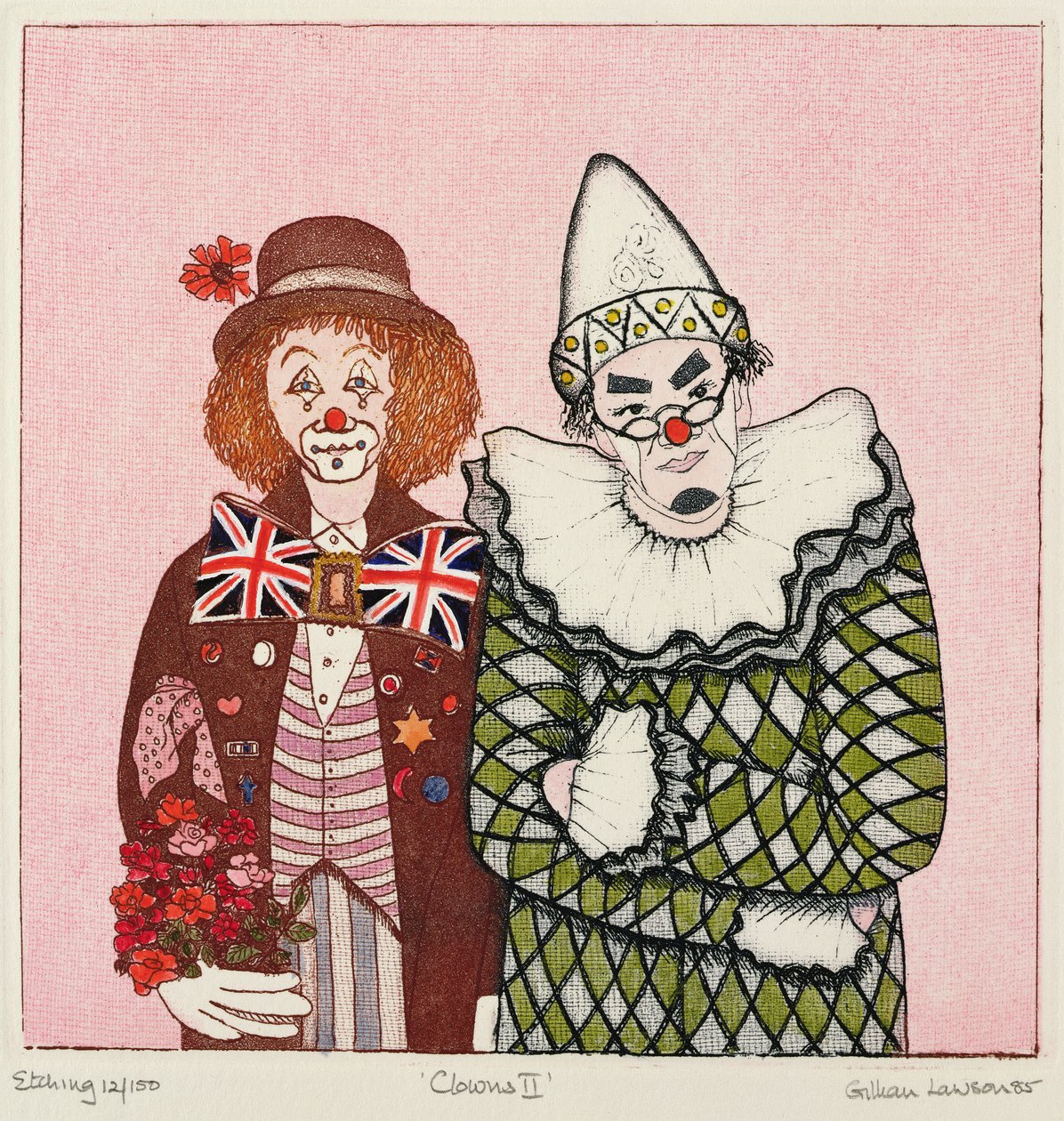 Clowns II door Gillian Lawson