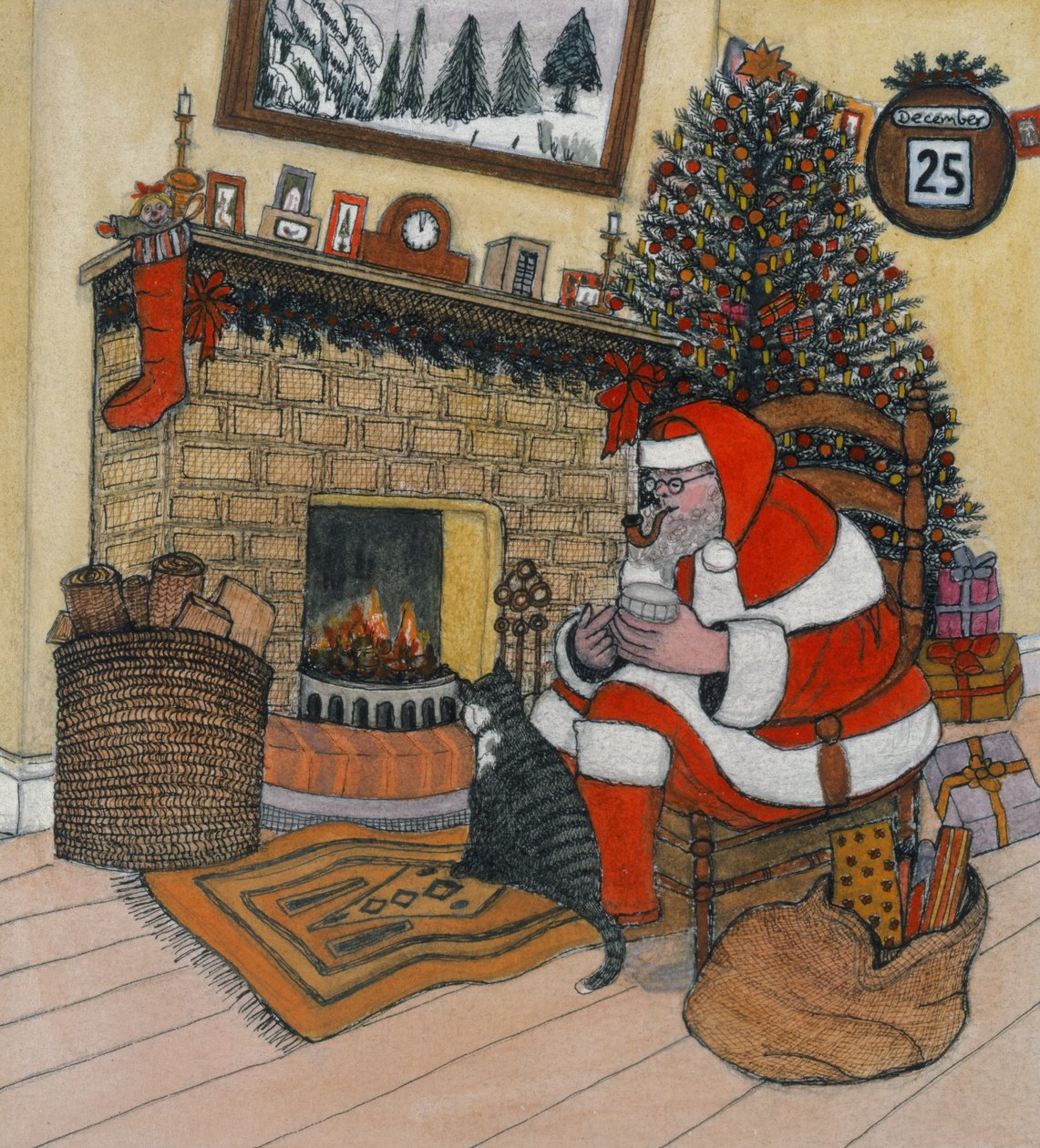Kerstman door Gillian Lawson