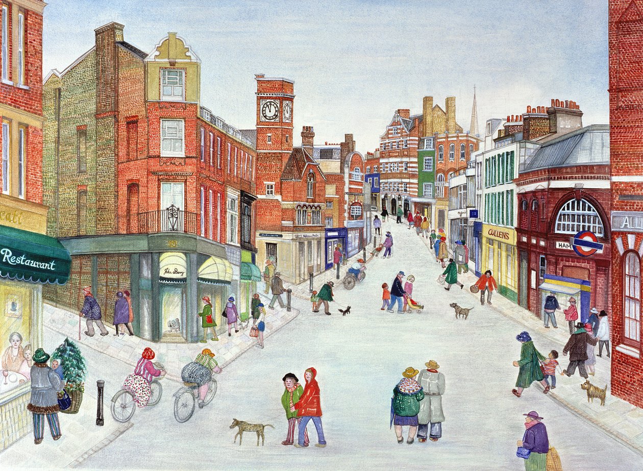 Heath Street, Hampstead door Gillian Lawson