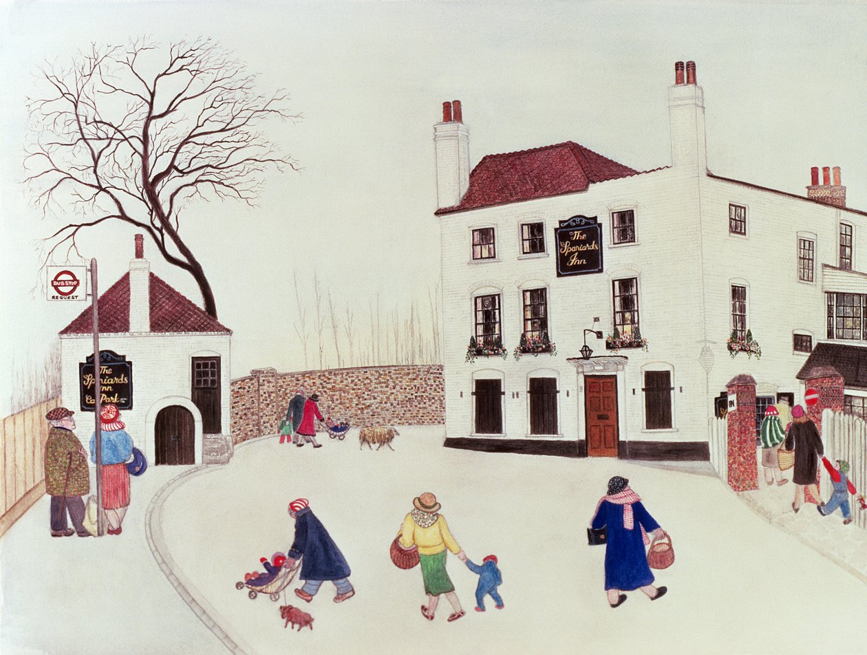 The Spaniards Inn, Hampstead Heath door Gillian Lawson