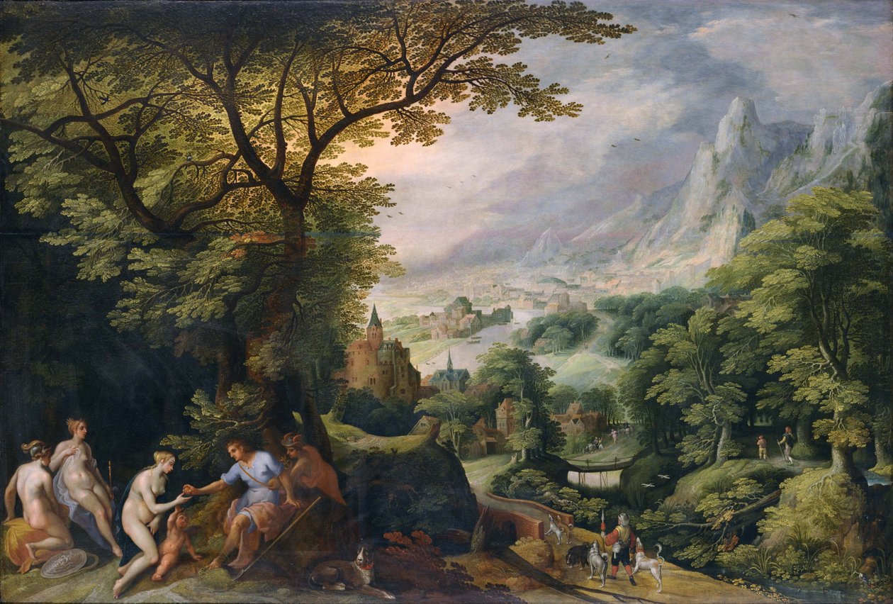 Bergachtig landschap waarin het 
