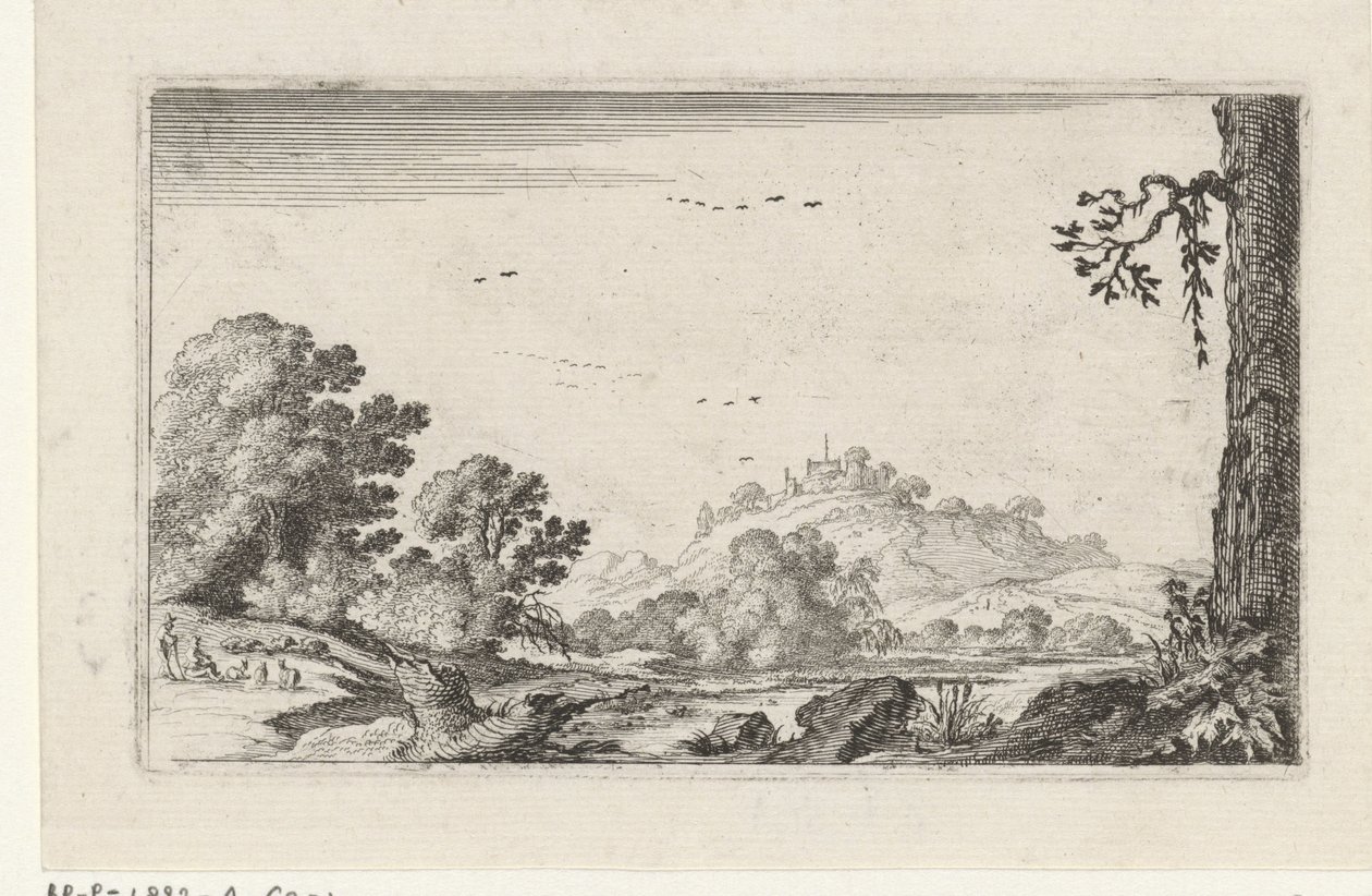 Rivierlandschap (Landschappen) door Gillis van Scheyndel (I)